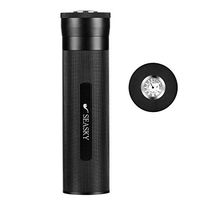 seasky Cigar Travel Case, Metal Cigar Case Built in Hygrometer & Humidifier, Holds 3-5 Cigars