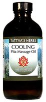 Pitta Balancing Massage Oil - Non GMO - Cooling and Soothing, Removing Tension, Irritation - Combines Cyperus, Rosa Centifolia, Geranium, Anantmul, Nutmeg and Palmarosa - 8 oz. from Tattva's