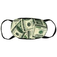 Comfort Earloop Face Covers, Dustproof Anti Smog Mouth-Muffle with Adjustable Elastic Band - Windproof American Dollar Money Half Face Mouth Cover