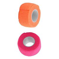 2pcs 2.5cm Elastic First Aid Strap Self-Adhesive Rolls Bandage Gauze Tape for Wrists, Fingers, Ankle, Back, Knee and Other Body Areas - 01