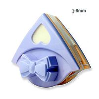 FZ FUTURE Double-Sided Magnetic Glass Wipe, Cleaning Brush Tool, with Ergonomic Handle Design, for 3-8mm Sngle Glass