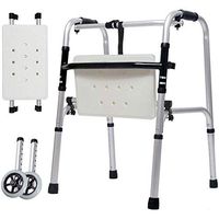 Walker for The Elderly Four-Leg Walker Foot Injury Folding Disabled Walking Aid Lower Limb Training Walking Walker