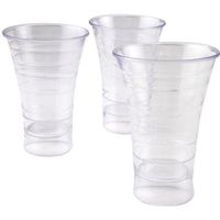 Polar Ice Disposable Plastic Spiral Shot Cups, 1.75 oz, Clear, Package of 50