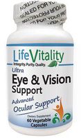Vision Health Supplement - Life Vitality Ultra Eye and Vision Support, Carotenoids with NAC, Zinc, Lutein, L-Taurine, 60 Capsules, Non-GMO