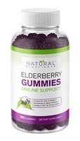 Sambucus Elderberry Gummies Family Size, 180 Gummies, for Children & Adults, with Vitamin C, Zinc & Black Elderberry Extract, Natural Herbal Supplement with Plant Pectin, Immune Support, Great Taste