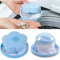 Fullfun Floating Pet Fur Catcher Filtering Hair Removal Device Wool Laundry Cleaning Filter Bag Supplies (Blue)