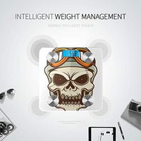 Cartoon Motorcycle Helmet Digital Weighing Machine Bodyfat Scale Body Fat Analyzer Tracks 8 Key Compositions Analyzer Sync with Fitness Apps 400 Lbs