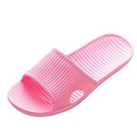 Emimarol Women's Shower Sandal Pool Slides Open Toe House Slippers Lightweight Bath Slippers Pink