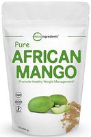 Maximum Strength Pure African Mango Extract Powder (Irvingia Gabonensis, Wild Mango), 1 Pound, Supports Metabolism and Fat Burning, Non-GMO and Vegan Friendly.