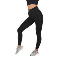 Womens High Waisted Leggings Yoga Pants Butt Lifting Workout Running Sports Gym Slimming Yoga Athletic Pants Black