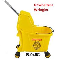 24 Liter Down Press Mop Bucket And Wringer Wringler Combo