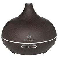 SUNDAYOAK Essential Oil Diffuser - Premium Quality, 500ml Capacity, Multi Function, Multi Timer, Multi Changing Colourful Mood Lights, Whisper Quiet, Easy Clean with Safety Auto Shut Off (Dark Oak)