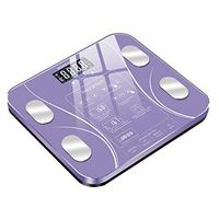 Highly Accurate Digital Body Scale,finess 15 Functions for Accurate Measurement Master Physical Changes, LCD Liquid Product Screen,Precisely Measures Weight up to 400 lbs (Purple)