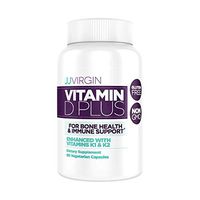 JJ Virgin Vitamin D Plus - 5000 IU, Bone Health + Immune Support (60 Vegetarian Capsules)