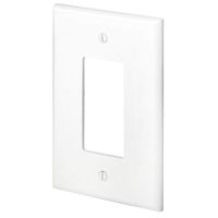 Leviton 88601 1-Gang Decora/GFCI Device, Wallplate, Oversized, Thermoset, Device Mount, White