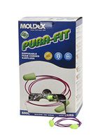 Mutual Industries 50021 Pura-Fit Ear Plugs, Corded, NRR 31 (Pack of 100)
