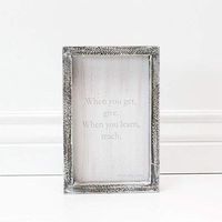 5" X 8" X 1.5" Wood Framed Sign (When You Get, Give. When.) Gray/White – 10532