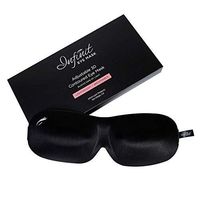 Infinit Eye Mask Designed for Eyelash Extensions - 3D Contoured Design for Maximum Comfort | Lightweight and Soft Fabric with Adjustable Strap| No Pressure Eye Mask For Sleep and Travel (Black)