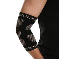 CROSS1946 Elbow Brace Compression Sleeve (1 Piece) - Elbow Sleeve Support Workouts, Weightlifting, Arthritis, Tendonitis, Tennis Golfer's Elbow, Reduce Joint Pain During Any Activity