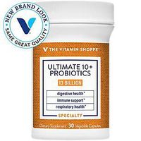 Ultimate 10+ Probiotics, 13 Billion CFUs for Digestive Health, Immune Support and Respiratory Health (30 Vegetable Capsule) by the Vitamin Shoppe
