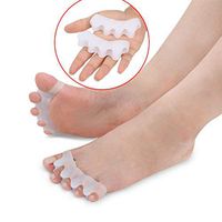 Wffo 2 Pairs Shoe Toe Spacer Orthopedic Bunion Corrector Toe separator Straightener♚♚ Relieve The Sense Hammer Toe Pain (Pink)