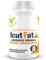 IcutFat Plus-clinically Proven Supplement with Powerful Weight Management Ingredients(60 Vegan Capsules, Sinetrol®, Guarana Extract, L-Carnitine, Mango Seed Extract, Green Tea Extract)