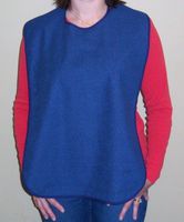 Blue Terry Cloth Adult Size Bib