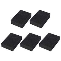 uxcell 5pcs Scouring Pads Non-Scratch Scouring Sponge Scrub Pads 4" x 2.8" For Scouring Kitchens, Dishwashing, Black