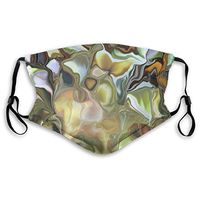 Boys Girls Anti-Dust Anti-Allergies Anti Allergy Earloop Half Face Mouth Cover Face and Nose Cover Outdoor Windproof Cover Adjustable Elastic Band, Trippy Psychedelic Art Wave