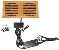 CabCool1202 Dual 120mm Fan Cooler Kit with Custom Wood Grill/Thermal Controller