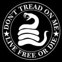 KEEN Don't Tread On Me Live Free Or Die Vinyl Decal Sticker|Walls Cars Trucks Vans Laptops|White|5.5 in|KCD735