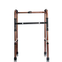 XingKunBMshop Elderly Rehabilitation Walker Standing Walking Frame Adjustable Height Folding Mobility Walking aid Home