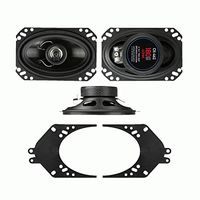 Metra CX-462 4" x 6" 180 Watt Two-Way Coaxial Speaker System with Brackets - Pair