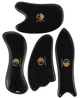 Gua Sha Scraping Massage Tool,Ultra Smooth Edge for Physical Therapy Tools-Reduce Muscle Pain,Massage Tendon,Myofascial Releaser and Breaking up Scar Tissue for Graston,ASTYM, IASTM(4 Set)