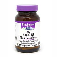 BlueBonnet Dry E-400 IU Plus Selenium Vegetarian Capsules, 60 Count