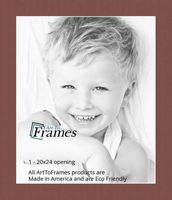 20x24 Terra-cotta / Cognac Custom Mat for Picture Frame with 16x20 opening size (Mat Only, Frame NOT Included)