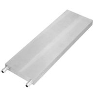 Water Cooling Block, 3 Sizes Aluminum Water Cooling Block Liquid Water Cooler Heat Sink System Flat Effluent for CPU Graphics Radiator Heatsink(#3)