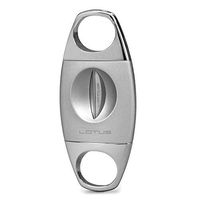 FB JEWELS Solid Jaws Serrated V-Cut Cigar Cutter - Chrome