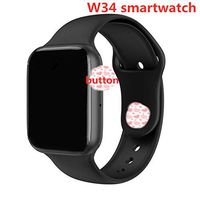 OUYAWEI Men Women W34 Bluetooth Call Smart Watch ECG Heart Rate Monitor Smartwatch for Android iPhone Black