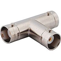 BNC Tee Adapter Jack-Jack-Jack with Female Basket in Adapter High Quality Ships From USA