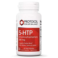 Protocol For Life Balance - 5-HTP (5-hydroxytryptophan) 200 mg - with Glycine, Taurine and Inositol to Support Positive Mood, Natural Weight Loss, Sleep Aid, 60 Veg Capsules