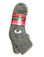 J.T. Foote - Non Binding Diabetic Socks Low Cut Ped Ladies 3pk - Heather Size 9-11
