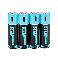 Rechargeable AA Batteries, 1500mAh Micro USB Charge, 1.5Hours Charging Fast Rechargeable Lithium Batteries, 1000 Cycle (4 Pack)