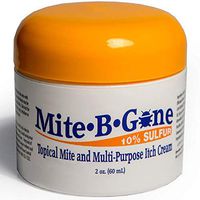 Mite-B-Gone 10% Sulfur Cream Itch Relief from Mites, Insect Bites, Acne, and Fungus (2oz) Fast and Effective at Removing Human Mites with an All-Natural Blend of Anti-Inflammatory Ingredients