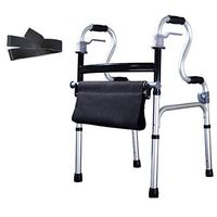 Walkers Aluminum Folding Walking Frame with Seat, Suitable for Elderly and Disabled in Bathrooms and Toilets