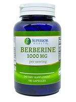 Berberine 1000mg, 180 Capsules for Healthy Blood Sugar