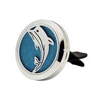 Fabal Stainless Car Air Auto Vent Freshener Essential Oil Diffuser Gift Locket Decor (G)