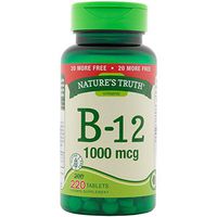 Nature's Truth Vitamin B-12 Tablets, 1,000 mcg, 220 Count