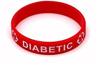 Diabetic Bracelet - Diabetic Medical Alert id Bracelet Emergency Wristband (DB-121)
