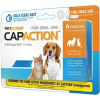 CapAction Oral Flea Treatment Small Dog, 6ct